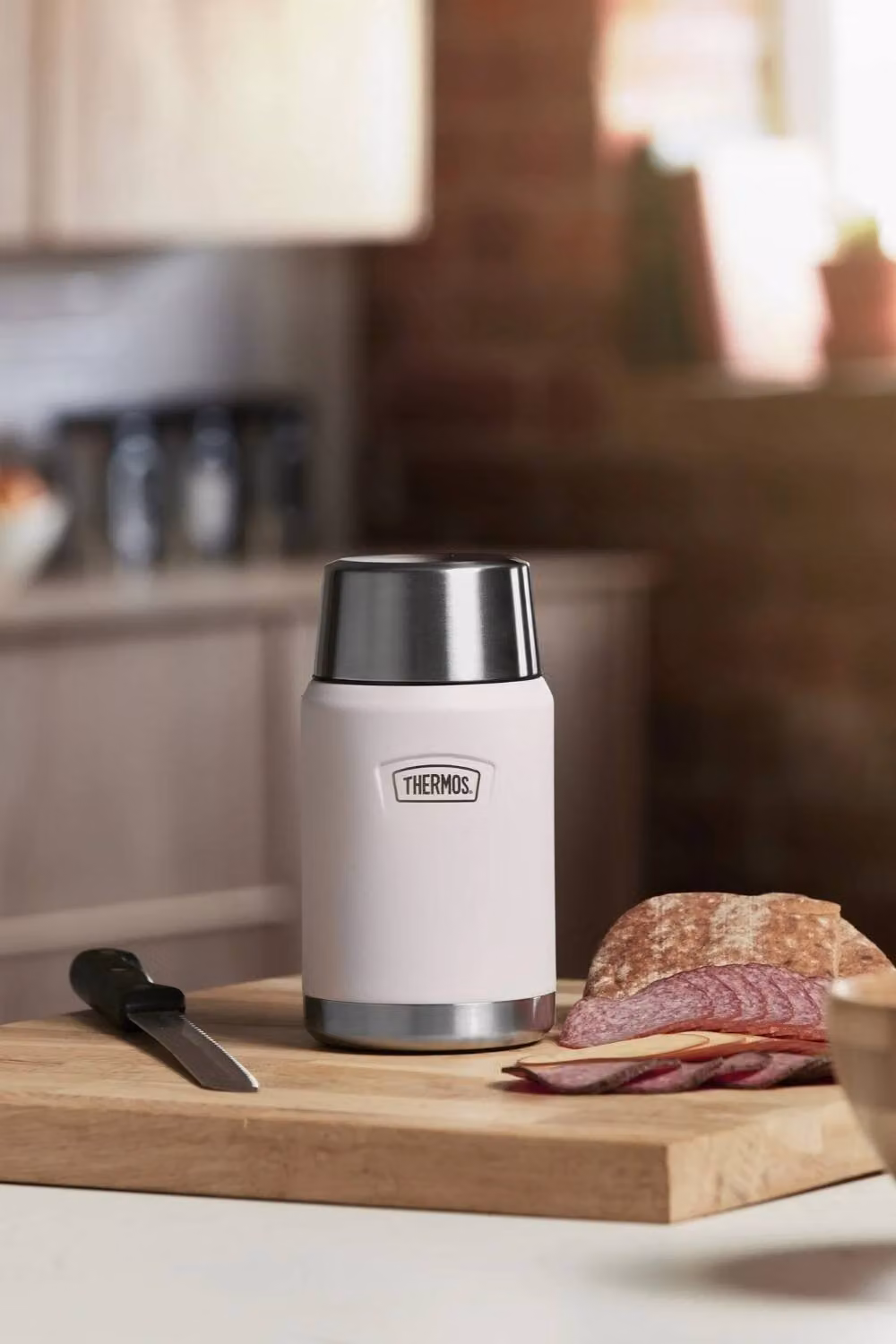 Thermos Icon Series Stainless Steel Food Flask with Spoon, 710ml, Peony Pink – 2