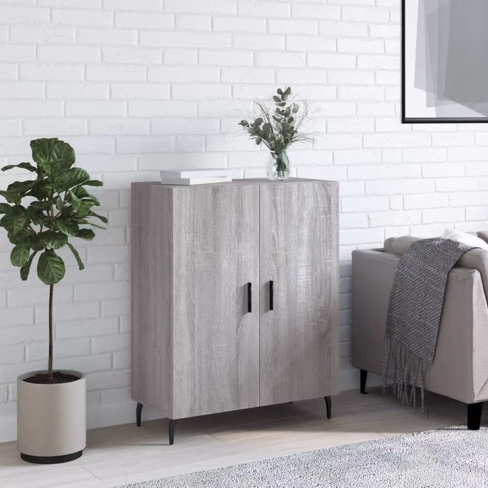 Berkfield Home Grey Sonoma Sideboard in Engineered Wood W/D/H: 69.5 x 34 x 90 cm – 2