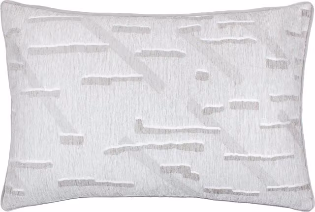 Make it a Home Tresse Jacquard Rectangular Cushion in Grey Polyester