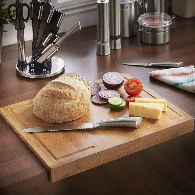 Marco Paul Rectangular Wooden Chopping Board in Brown