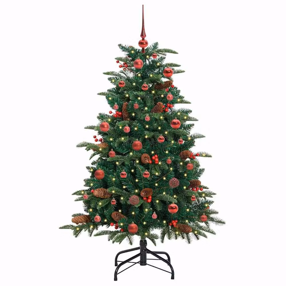 Berkfield Home Artificial Green Christmas Tree with 150 LEDs and Stand, Height: 150 cm – 3