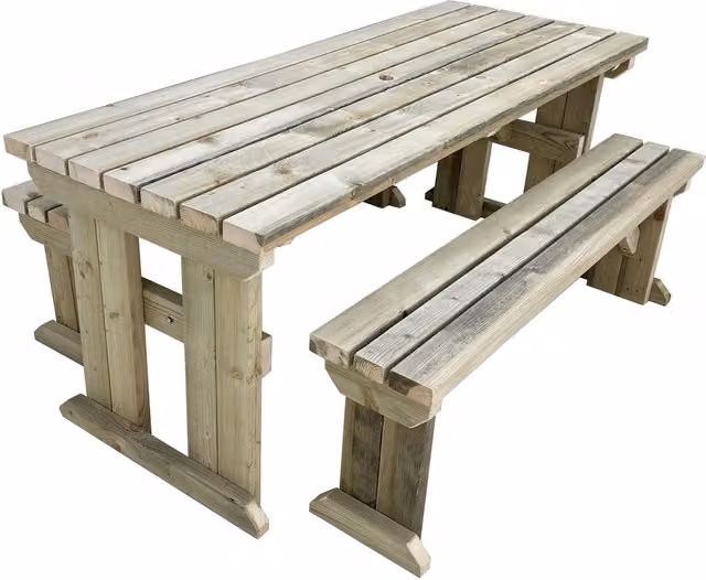 Arbor Garden Solutions Yews Picnic Bench Set in Green Treated Hardwood