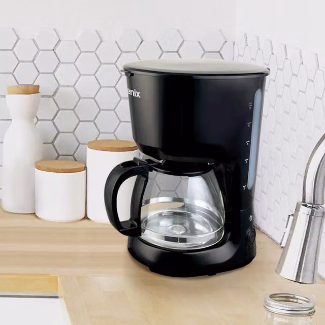 Igenix Filter Coffee Maker with Glass Jug and Keep Warm Function in Black