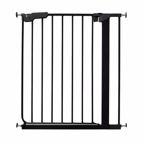 Safetots Super Narrow Black No-Drill Extendable Baby Stair Gate – 1