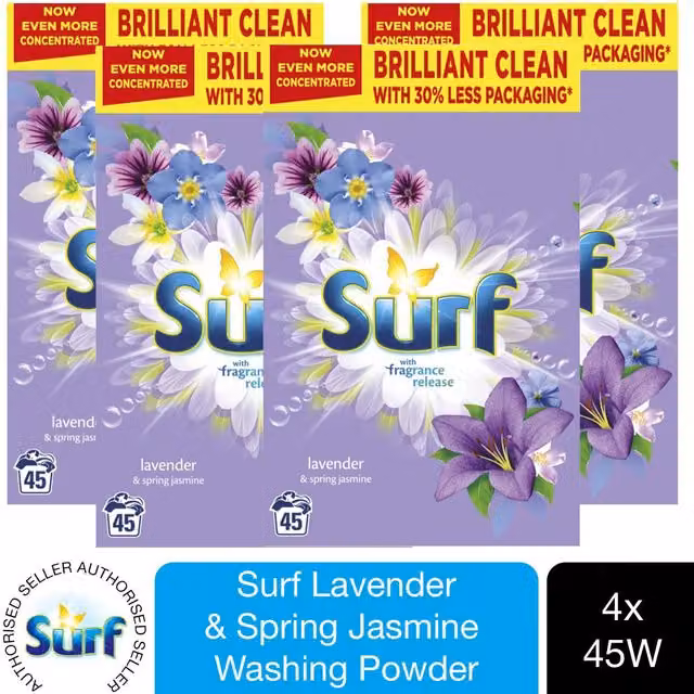 Surf Lavender and Spring Jasmine Laundry Powder, 2.25kg
