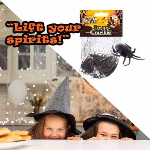 VFM e-Store Halloween Creepy Crawlies Trick or Treat Pack in Black – 6