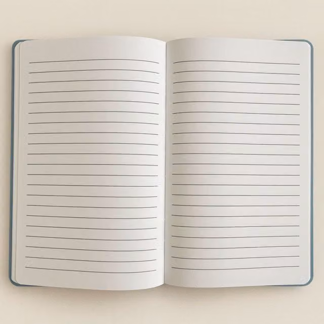 KDMK Embrace The Journey Light Blue Velvet Softcover Lined Notebook with Silver Details