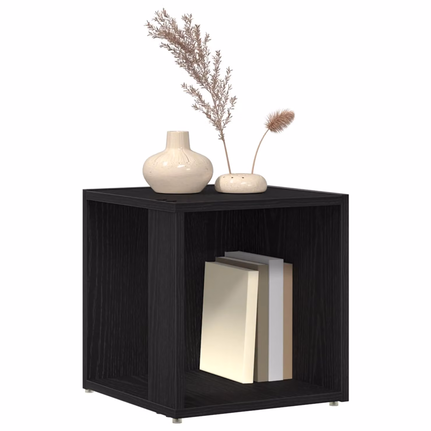 Berkfield Home Black Oak Side Table, W/D/H: 33 x 33 x 34.5 cm – 3