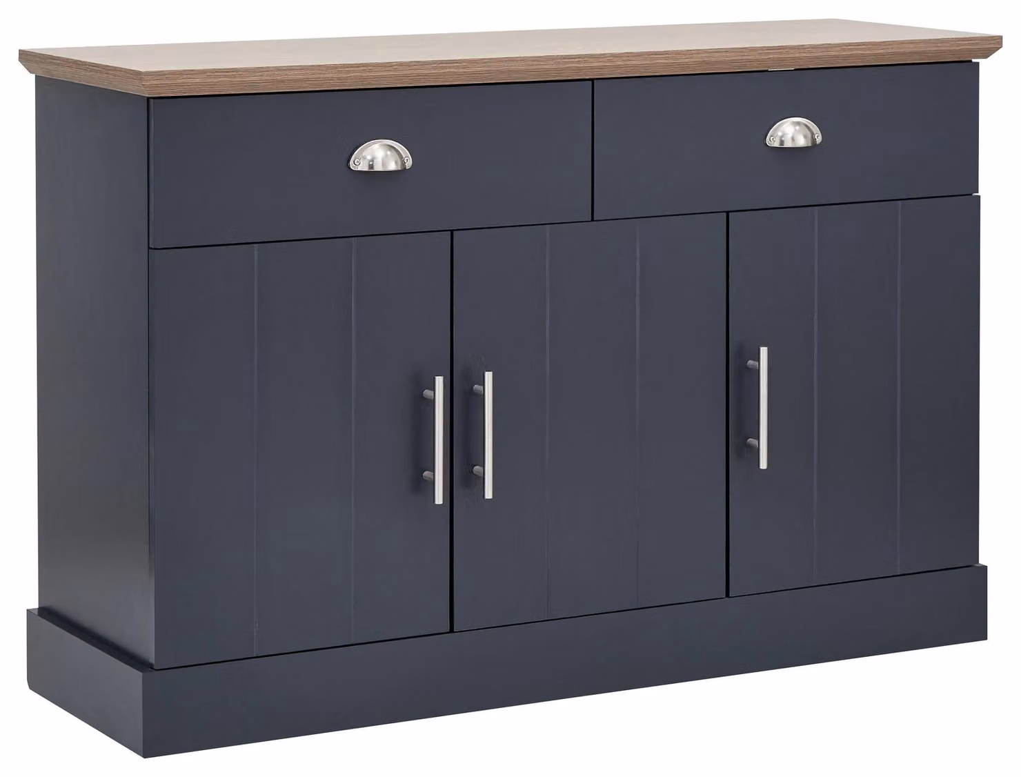 GFW Kendal Large Sideboard in Blue and Grey Wood – 2