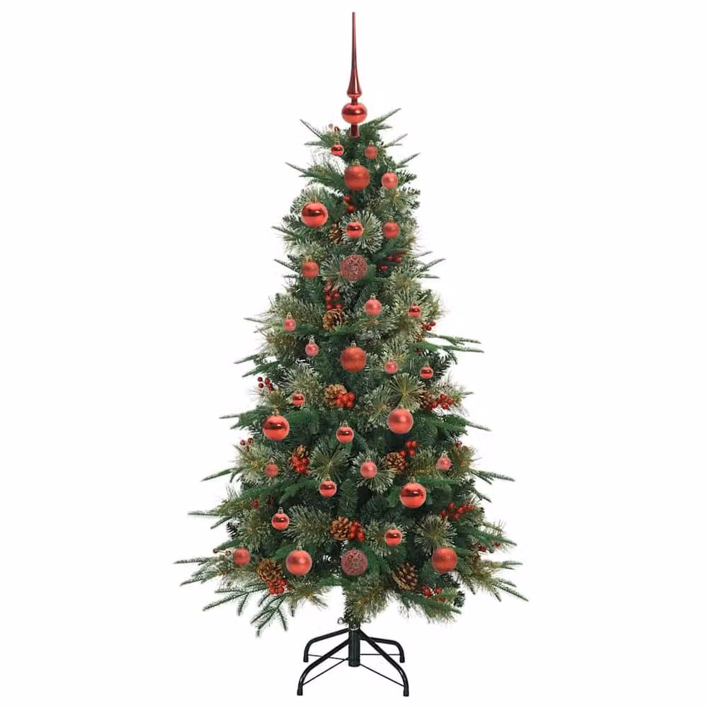 Berkfield Home Elegant Green Artificial Hinged Tabletop Christmas Tree, Height: 120 cm – 3