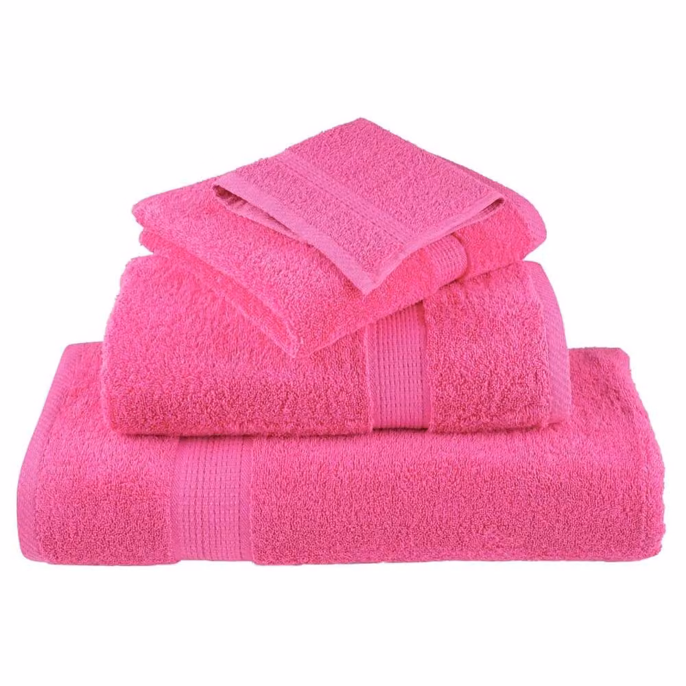 Berkfield Home SOLUND Premium Cotton Terry Hand Towels, Pink, 10 Pack, W: 50 cm, H: 100 cm, 600 gsm – 3