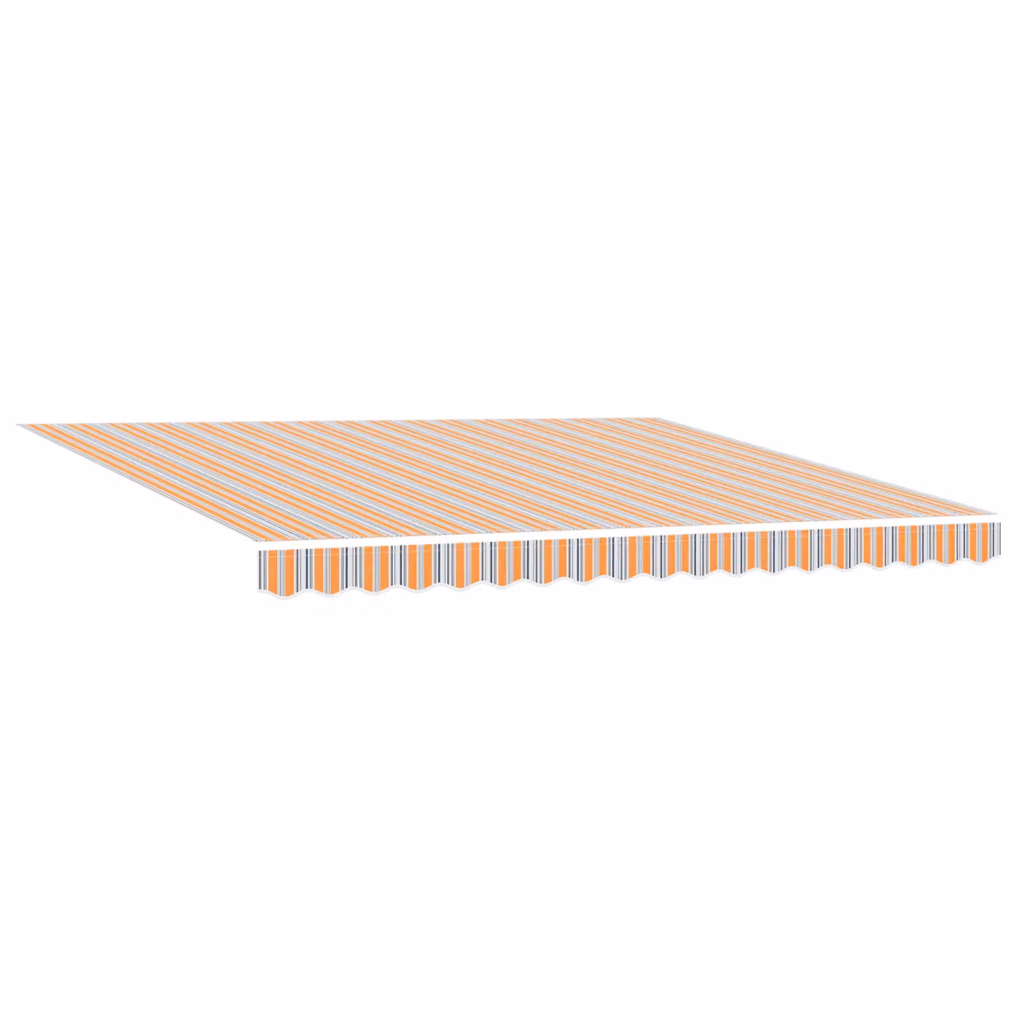 Berkfield Home Manual Retractable Wall-Mounted Awning with LED Multicolour Stripe, Orange, W/D/H: 400 x 300 cm – 2