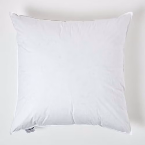 Homescapes White Duck Feather and Down Cushion Inserts, W/D/H: 65 x 65 x 65 cm