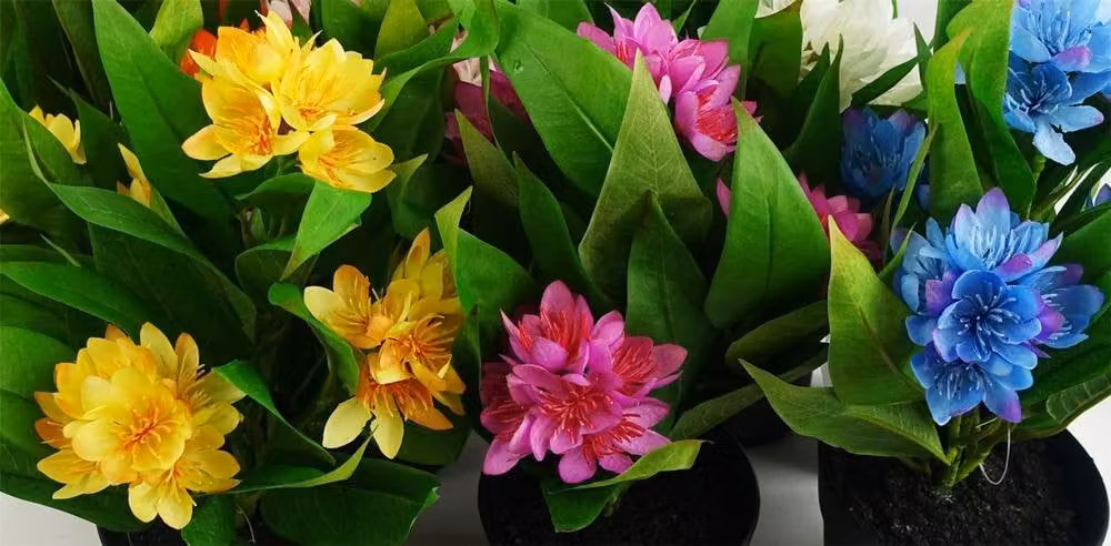 Botanik Artificial Pink Freesia Potted Houseplant – 1