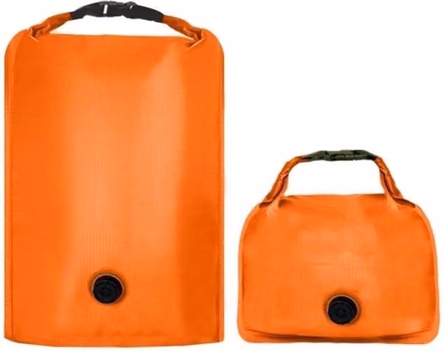 NESTLUNE Orange Reusable Hand Roll Vacuum Bags for Dustproof Luggage Storage – 1