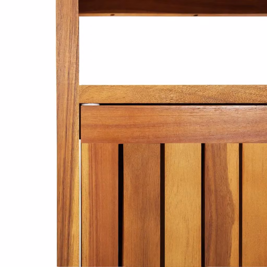 Berkfield Home Garden Console Table in Brown Solid Acacia Wood, W/D/H: 80 x 35 x 75 cm – 4