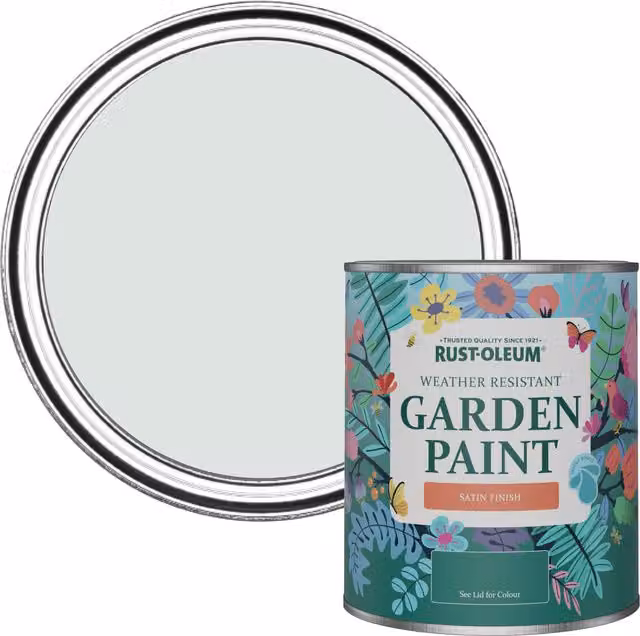 Rust-Oleum Garden Paint in Satin Finish, Library Grey, 0.75 l