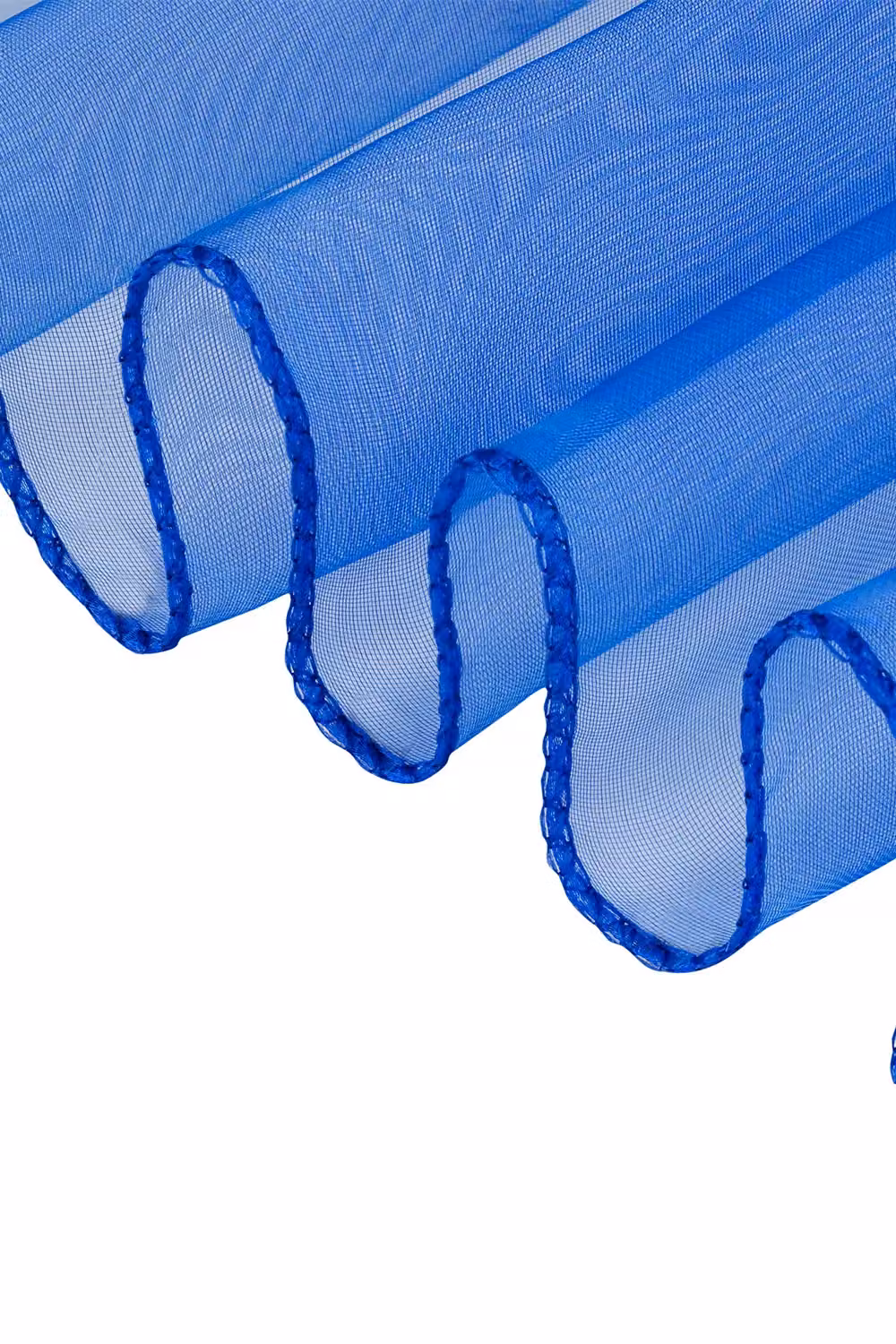 Neel Blue Set of 25 Organza Sashes for Party Decoration, Blue, W/H: 17 x 280 cm – 2