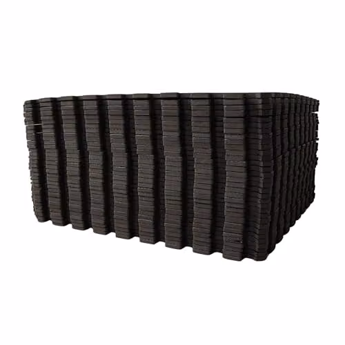 Samuel ALEXANDER 32 Piece Black EVA Foam Floor Protective Mats, W/D/H: 60 x 60 x 1 cm per tile – 4