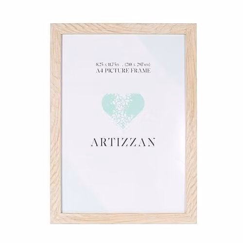 Happy Homewares Modern Rectangular A4 Certificate Frame for Wall Hanging or Tabletop in Black or Brown, W/H: 21 x 30 cm – 1