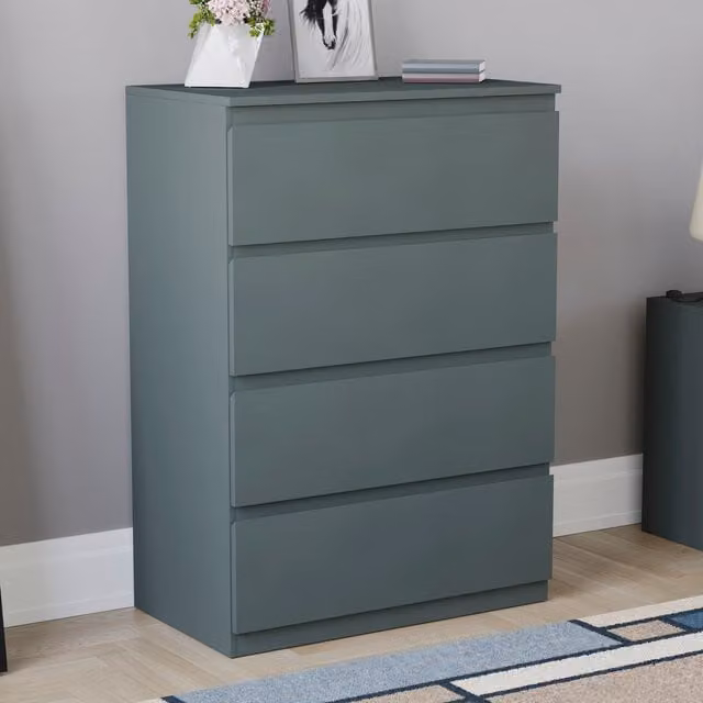 Vida Designs Denver 4 Drawer Chest in Green