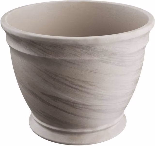 KDMD Basalt Natural Terracotta Gallicus Planter Pot in Grey, Height: 21.2 cm