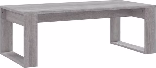 Berkfield Home Grey Sonoma Coffee Table in Engineered Wood, W: 102 cm, D: 50 cm, H: 35 cm