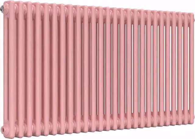 Lux Heat Horizontal Column Radiator in Pink, W/H: 119 x 60 cm