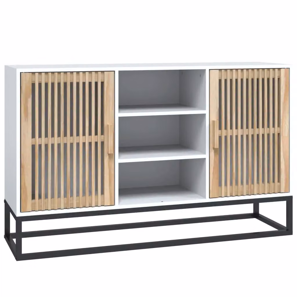 Berkfield Home White Classic Sideboard in Engineered Wood W/D/H: 105 x 30 x 65 cm – 2