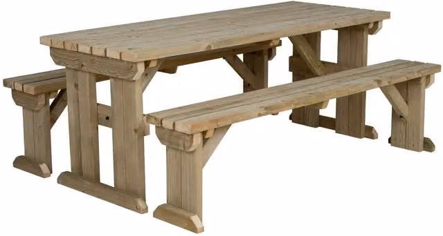 Arbor Garden Solutions Rustic Green Wooden Patio Furniture 180 cm