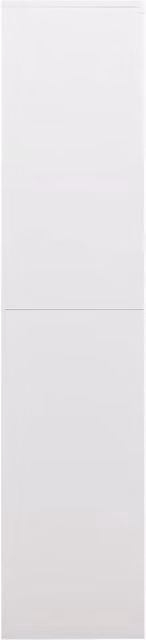 Berkfield Home White Steel Locker Cabinet with Internal Shelves and Lock, W/D/H: 90 x 40 x 180 cm