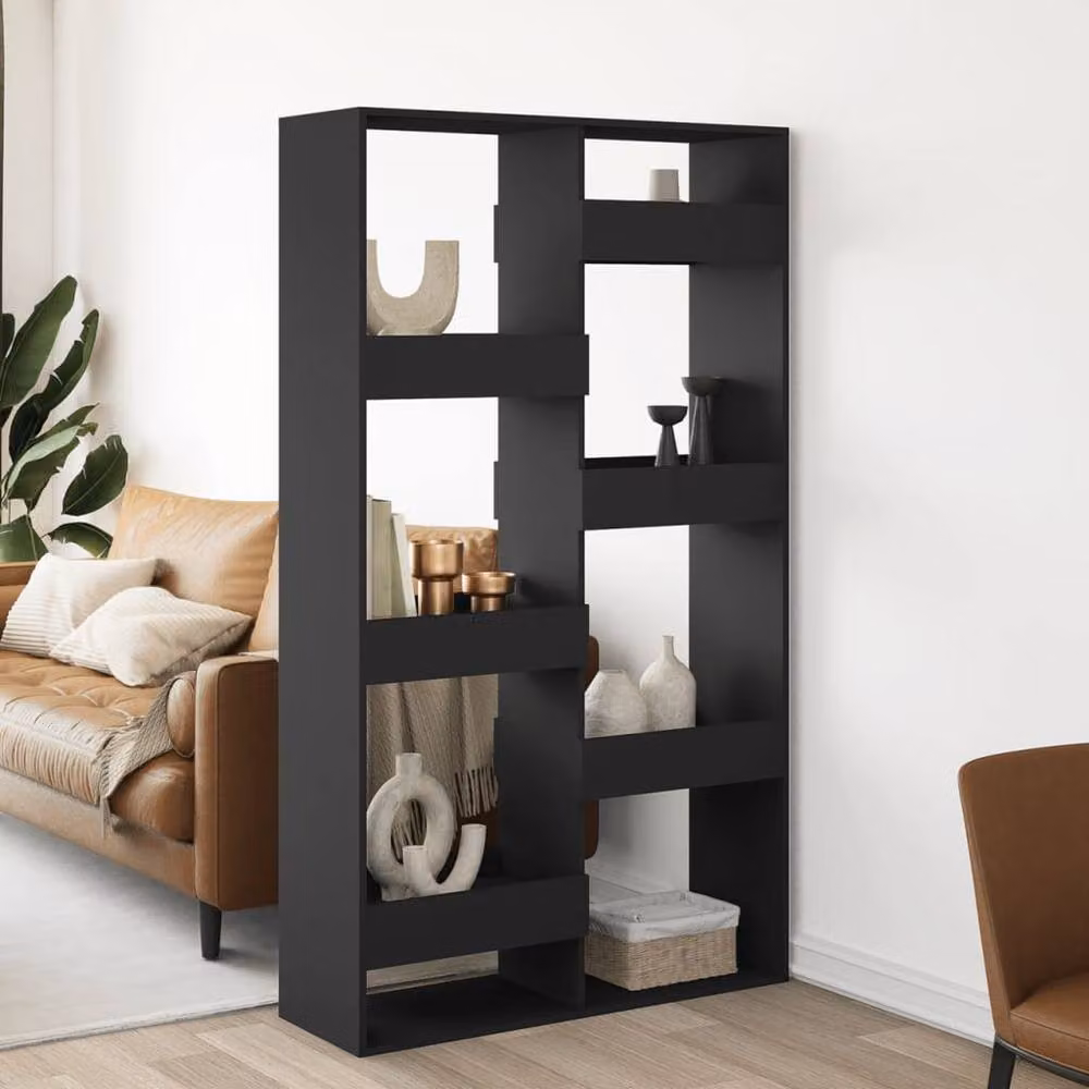 Berkfield Home Black MDF Room Divider, W/D/H: 100 x 33 x 175 cm – 2