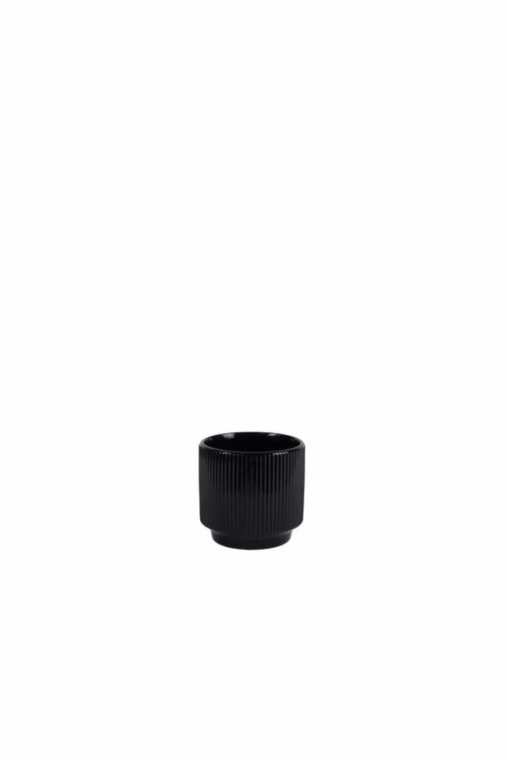 KDMD Hortus Tokyo Ceramic Pot, Glossy Black, Pack of 3, W/D/H: 13 x 12 cm – 2
