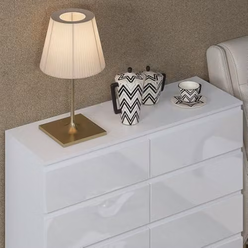 SQUAREBOXX Minimalist 8 Drawer Chest of Drawers in Matt White – 3