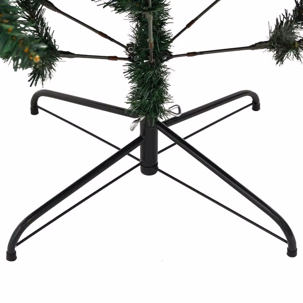 Berkfield Home Beautiful Green Artificial Hinged Christmas Tree with Stand, Height: 240 cm – 5