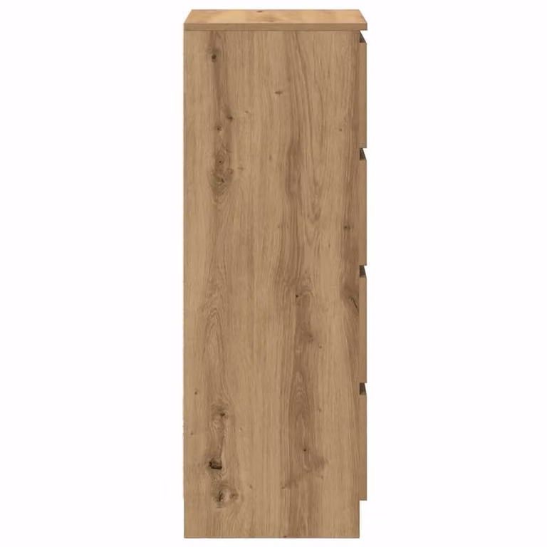 Berkfield Home Artisan Oak Sideboard in Brown, W/D/H: 37.5 x 35 x 99 cm