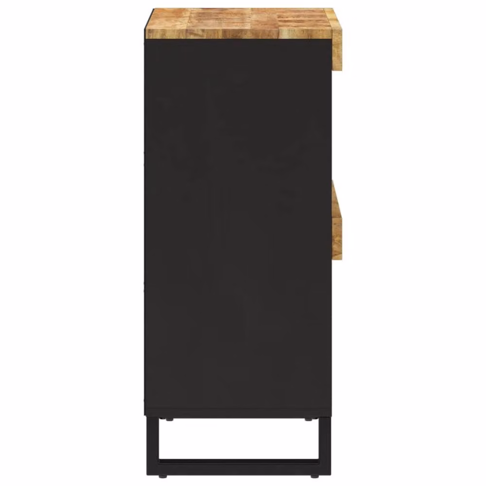 Berkfield Home Side Cabinet in Brown Solid Mango Wood, W/D/H: 85 x 33 x 75 cm – 3