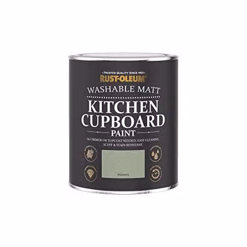 Rust-Oleum Green Kitchen Cupboard Paint in Matt Finish, 750ml – 2