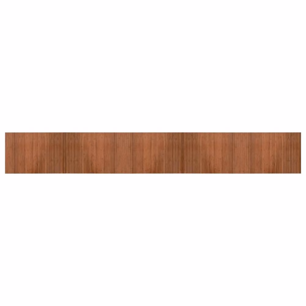 Berkfield Home Rectangular Brown Bamboo and Polypropylene Non-Slip Rug W: 70 cm, L: 500 cm – 2