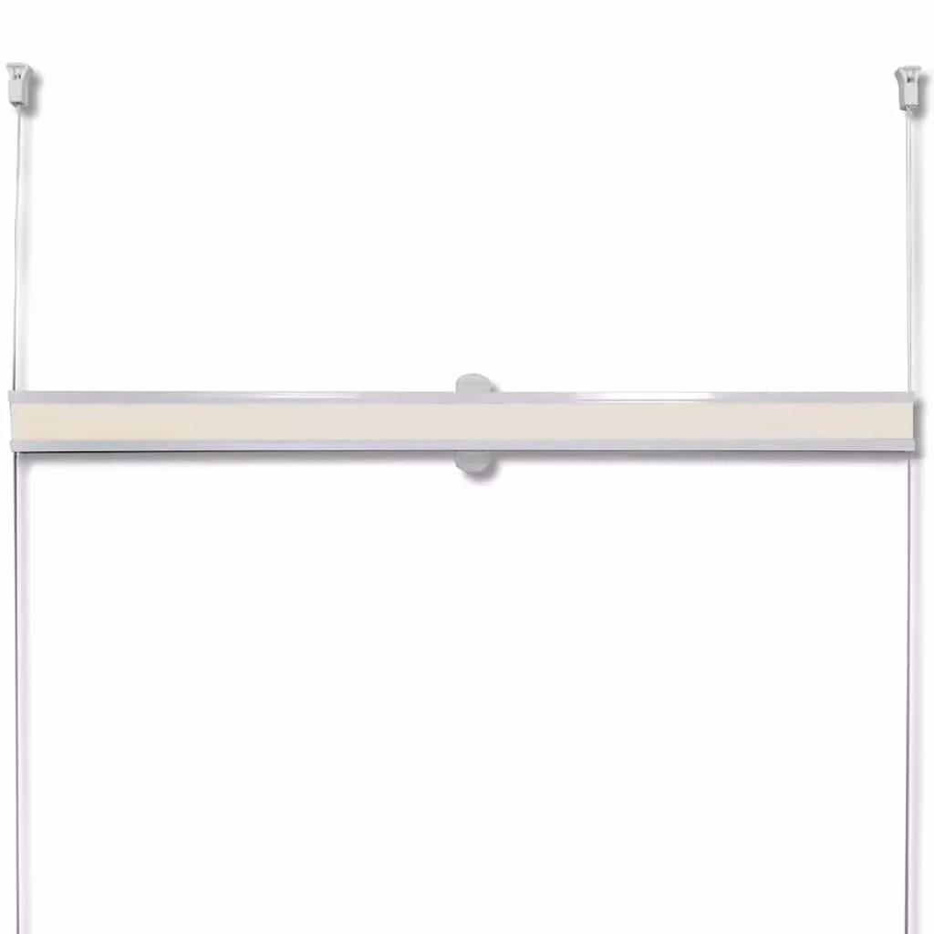 Berkfield Home Single Pleat Plisse Blind in Beige, W: 110 cm, H: 200 cm – 2