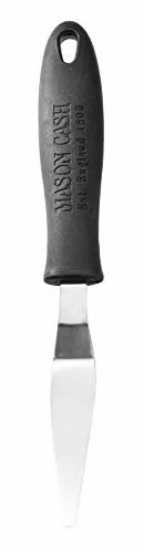 Mason Cash Stainless Steel Tapered Spatula with Hanging Loop in Silver and Black