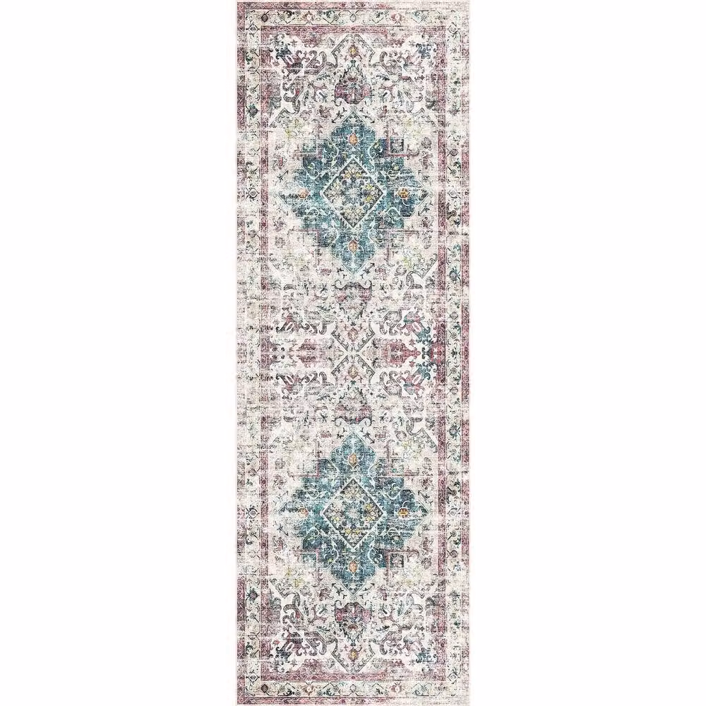The Rug Shop UK Beige and Multicolour Abstract Floral Traditional Rug, W: 160 cm, D: 230 cm – 3