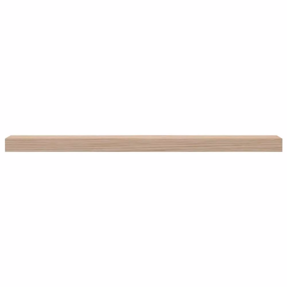Berkfield Home Set of 2 Floating Wall Mounted Shelves in Light Tan Engineered Wood, W: 80 cm, D: 23.5 cm, H: 4 cm – 2