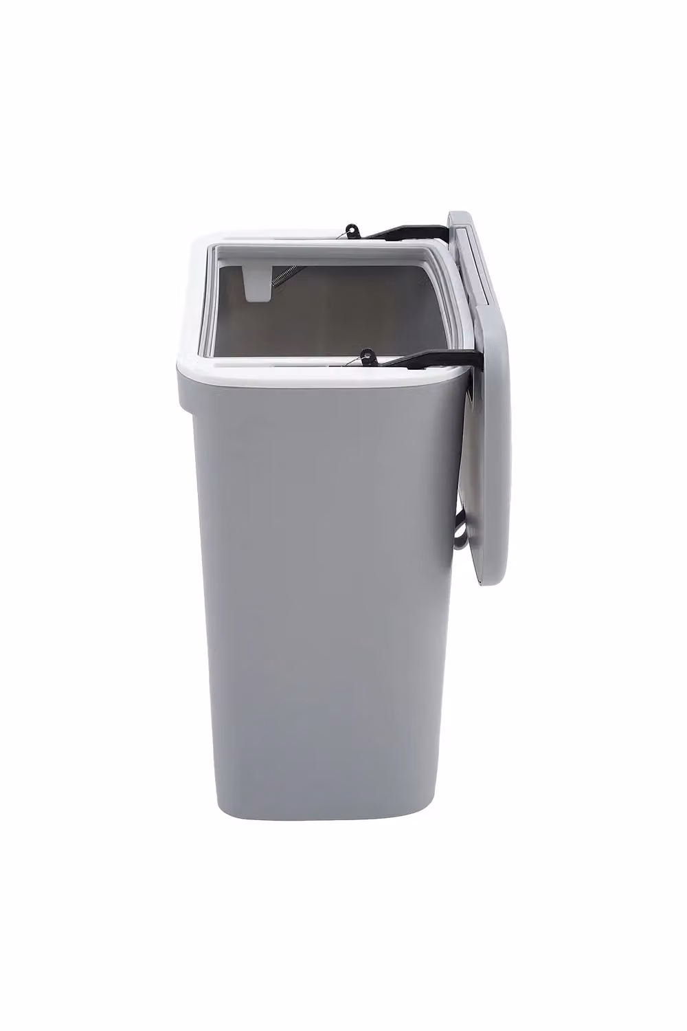 Living and Home 9L Wall-Mounted Hanging Waste Bin with Flip Lid in Grey – 3