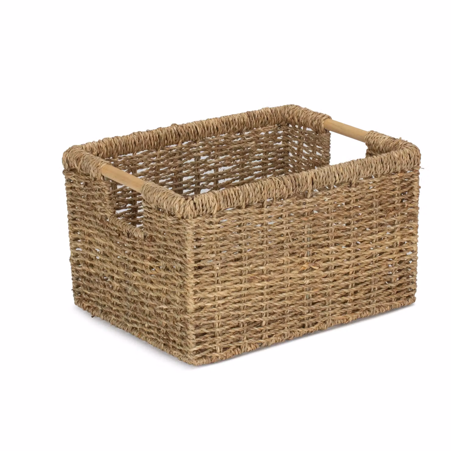 Red Hamper Nordic Seagrass Storage Basket in Brown, Small, W/D/H: 24.0 x 16.0 x 19.0 cm – 2