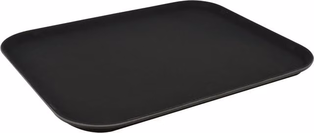 Argon Tableware Black Rectangular Non-Slip Serving Tray W: 45 cm, D: 35 cm – 1