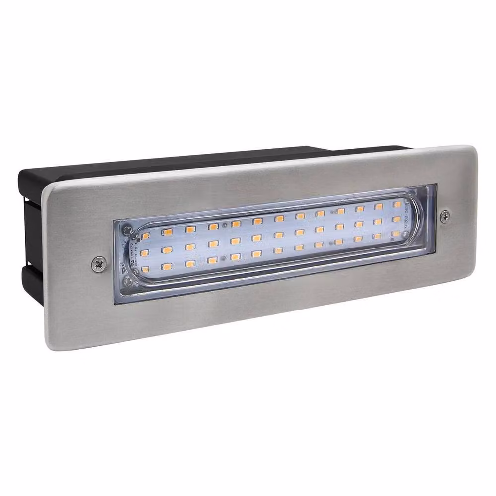 SPETLEK IP65 LED Outdoor Silver Metal Wall Light for Garden and Stairs with Warm White Multicolour Light – 2
