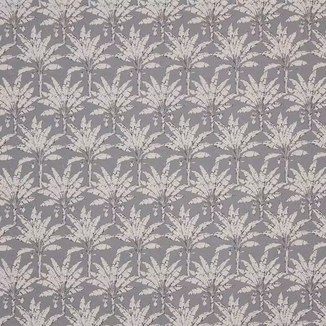 iLiv Palm House Fabric in Grey Pewter