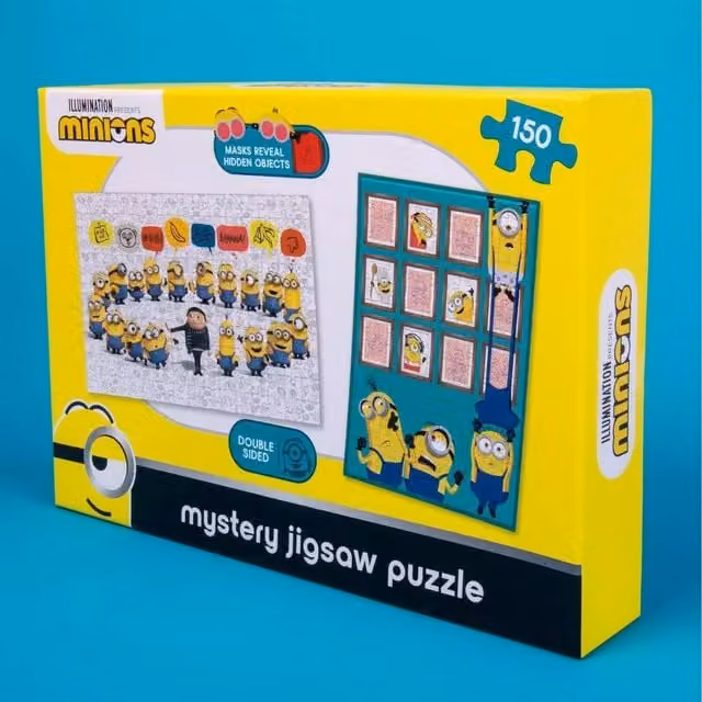 Fizz Creations Minions 150 Piece Double Sided Jigsaw Puzzle, Yellow and Multicolour