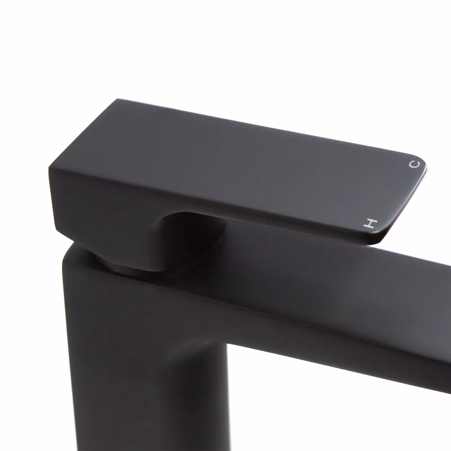 Nes Home Finn Single Lever Basin Mono Mixer Tap with Pop Up Waste in Matt Black – 4